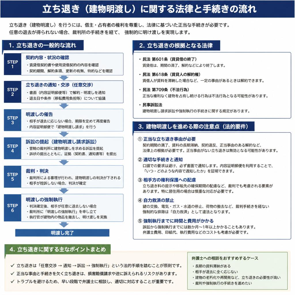 おさえておきたい法律と手続き